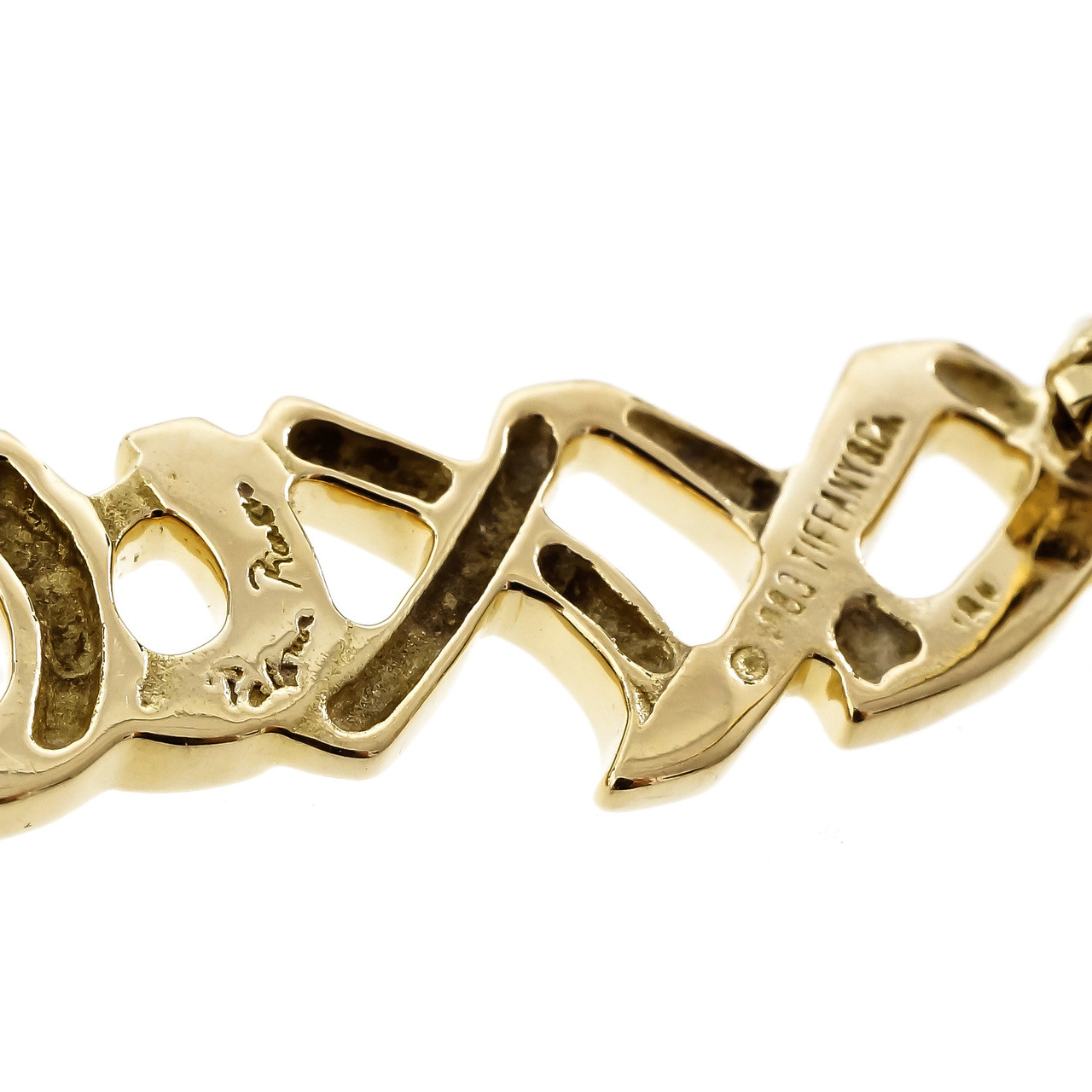 Tiffany & Co. 18K Yellow Gold XO Brooch by Paloma Picasso