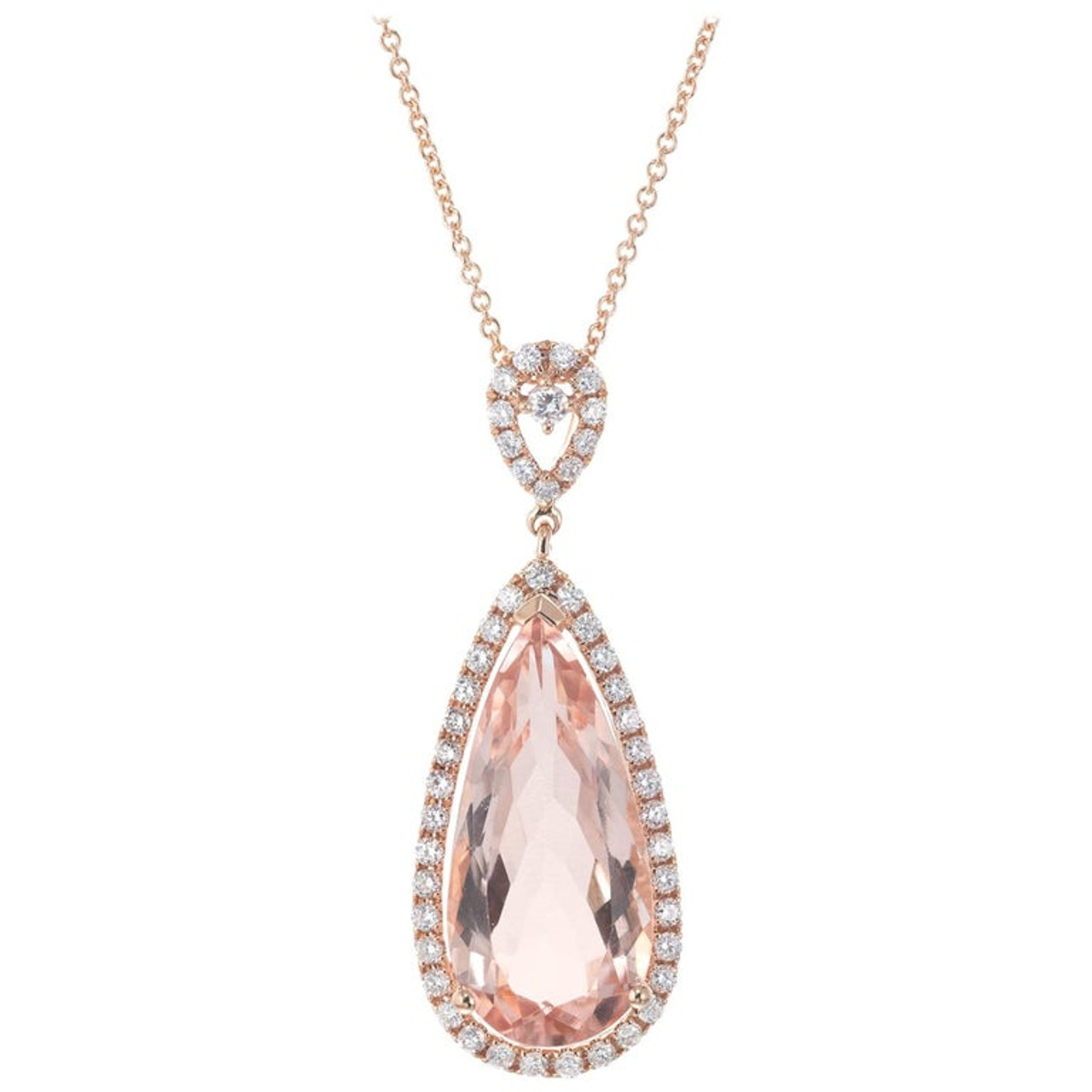 morganite drop pendant tiffany price