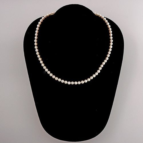 Cultured Pearl 14k White Gold Necklace 