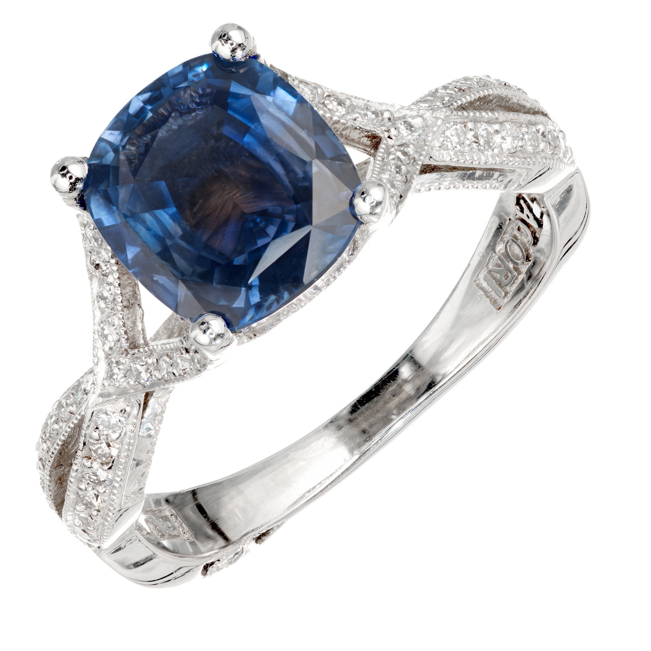 Tacori sapphire store diamond engagement ring