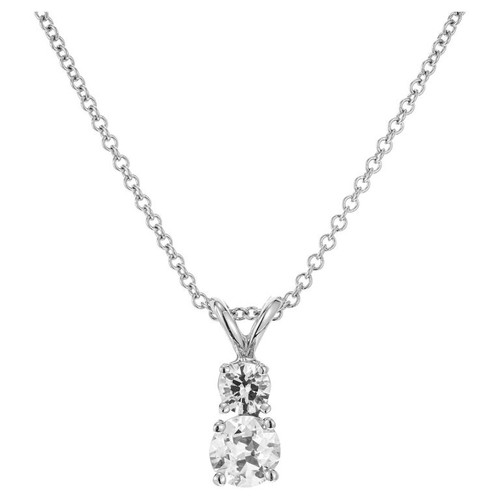 .67 Carat Diamond White Gold Pendant Necklace