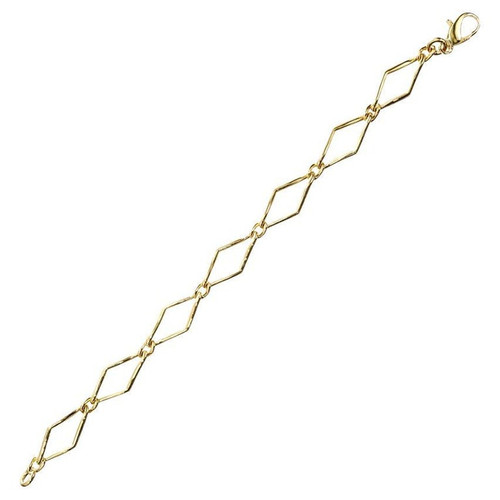 18 Yellow Gold Open Marquise Italian Link Bracelet
