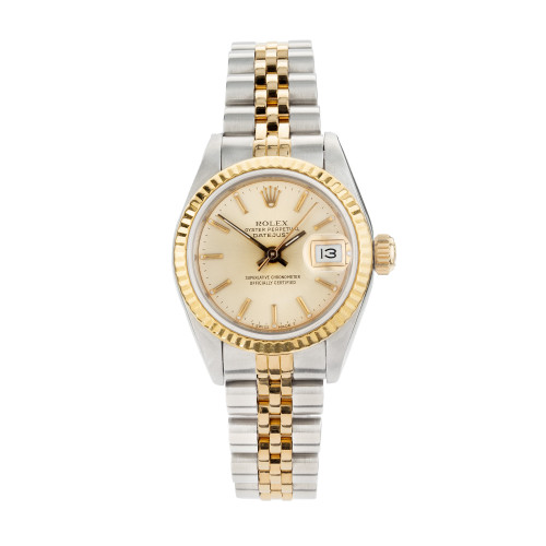 Rolex Two Tone 26mm Ladies Datejust Wristwatch