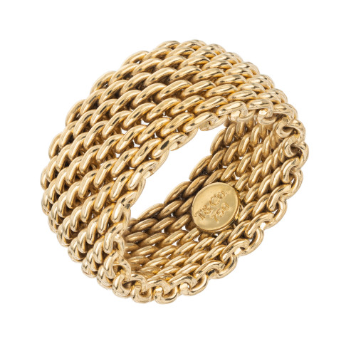 Tiffany & Co Yellow Gold Somerset Flexible Ring