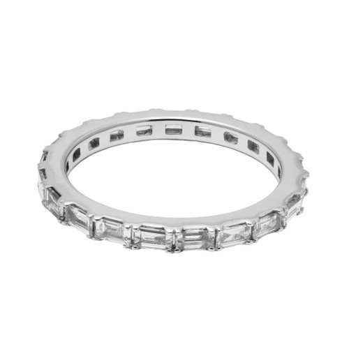 .88 Carat Diamond White Gold Eternity Band Ring