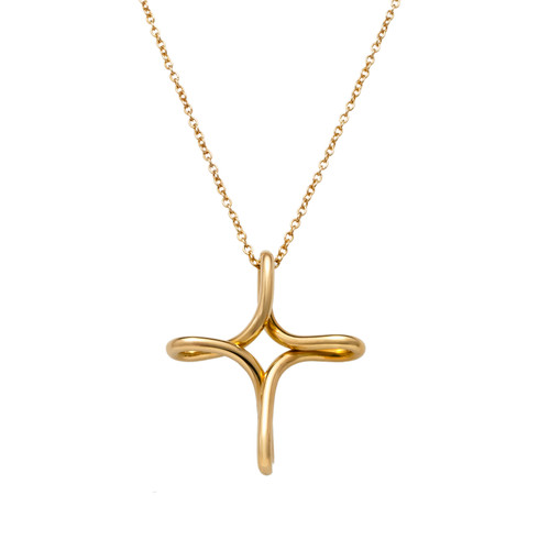 Tiffany & Co. Elsa Peretti Infinity Cross Pendant Necklace