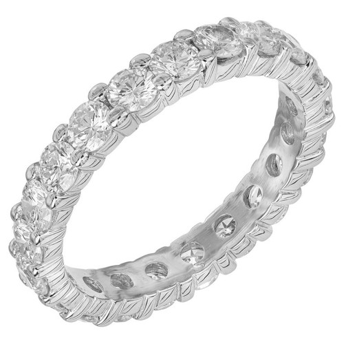 1.90 Carat Round Diamond Platinum Eternity Wedding Band Ring 1.90 Carat Round Diamond Platinum Eternity Wedding Band Ring