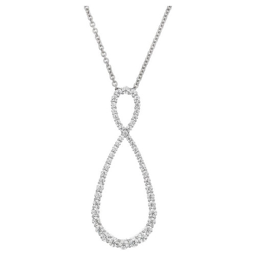 Hearts on Fire 1.35 Carat Diamond White Gold Pendant Necklace