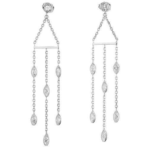 Peter Suchy Diamond By The Yard 14k Dangle Earrings