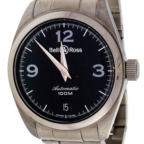 Bell & Ross Automatic Dante Steel Black Dial Wrist Watch