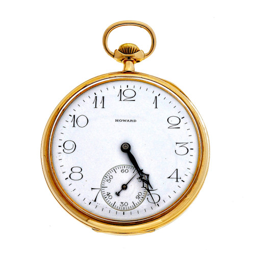 Antique 1912 E. Howard 14k Yellow Gold 17 Jewel Pocket Watch  Antique 1912 E. Howard 14k Yellow Gold 17 Jewel Pocket Watch