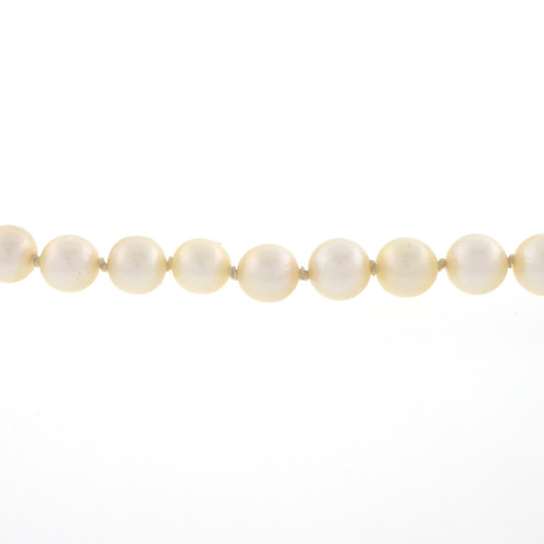 Vintage 1940 4mm To 7mm Graduate Cultured Pearl Necklace 14k White Gold Catch Vintage 1940 4mm To 7mm Graduate Cultured Pearl Necklace 14k White Gold Catch