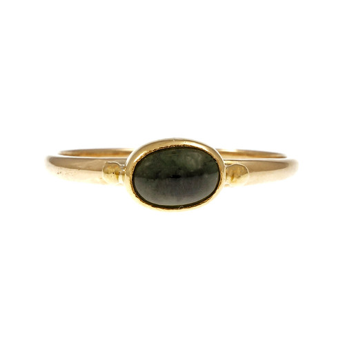 Artist Style Handmade Green Tourmaline Ring 18k & 22k Gold