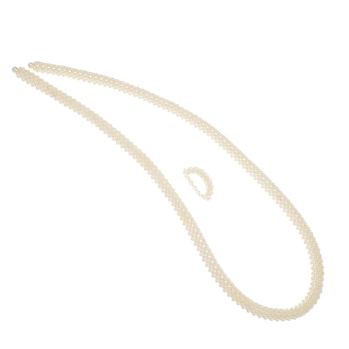Mikimoto “Y” Style Necklace Japanese Akoya Cultured Pearl