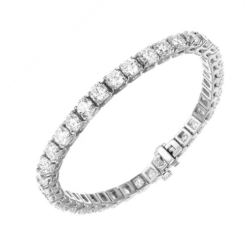 Peter Suchy 11.00 Carat Diamond White Gold Tennis Gold Bracelet