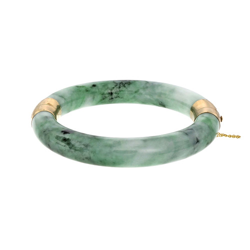 jade hinged bangle bracelet