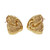 Henry Dunay Hammered Gold Clip Post Yellow Gold Earrings 