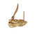 Henry Dunay Hammered Gold Clip Post Yellow Gold Earrings 