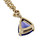 Peter Suchy triangle Tanzanite Diamond pendant Necklace