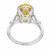 GIA Certified 5.52 Carat Oval Yellow Sapphire Diamond Platinum Engagement Ring