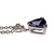 Peter Suchy Triangle Tanzanite Diamond Pendant 14k White Gold