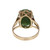 Vintage 1960 Jadeite Jade Ring 18k Yellow Gold GIA Certified Dyed