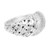 John Hardy Diamond Silver Gold Dome Ring 