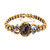 Victorian 8.00 Carat Garnet Diamond Yellow Gold Bracelet
