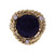 Cellino Mid-Century Lapis Cocktail Ring 18k Yellow Gold Diamond