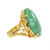 GIA Certified Natural Jadeite Jade Yellow Gold Cocktail Ring