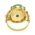 GIA Certified Natural Jadeite Jade Yellow Gold Cocktail Ring