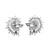 1.00 Carat Diamond White Gold Comet Design Earrings