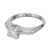 EGL Certified .43 Carat Diamond 14k White Gold Engagement Ring