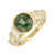 Peter Suchy GIA Certified 3.44 Carat Green Zircon Diamond Gold Engagement Ring