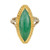 GIA Certified Natural Jadeite Jade Marquise Yellow Gold Cocktail Ring