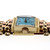 Retro Art Deco 14k Rose & Green Gold Watch Ice Blue Dial