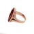 Carnelian Carved Vintage 1890 18k Rose Gold Ring