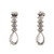 7.49 Carat Morganite Diamond White Gold Dangle Drop Earrings