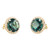 Peter Suchy 7.57 Carats Tourmaline Diamond 18k Yellow Gold Halo Earrings
