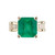 Peter Suchy GIA Certified 4.52 Carat Emerald Diamond Gold Engagement Ring