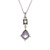 Peter Suchy GIA Certified 3.18 Carat Sapphire Diamond Platinum Pendant Necklace
