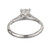 GIA Certified 1.10 Carat Diamond White Gold Engagement Ring