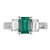 Peter Suchy GIA Certified 1.11 Carat Emerald Diamond Platinum Ring