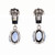 Peter Suchy 3.25 Carat Blue Sapphire Diamond Platinum Dangle Earrings