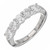 Peter Suchy 1.00ct 5 Diamond Common Prong Wedding Band Platinum