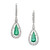 Peter Suchy GIA Certified 2.23 Carat Emerald Diamond White Gold Dangle Earrings