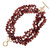 1.00 Carat Garnet Beads Diamond Yellow Gold Multi-Strand Bracelet