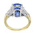 GIA Certified 7.22 Carat Tanzanite Diamond Platinum Engagement Ring