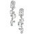 2.90 Carat Aquamarine Diamond White Gold Dangle Drop Earrings