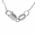 1.00 Carat Three Diamond White Gold Pendant Necklace